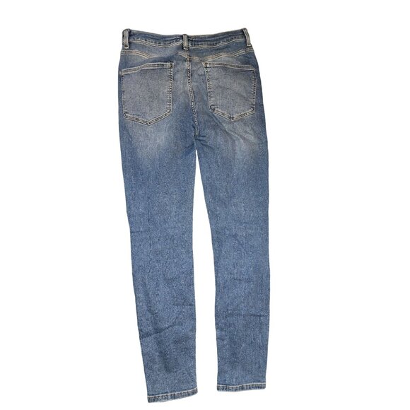 Forever 21 Jeans Woman's Distressed Med Wash Size 29 Jj3671 - Picture 6 of 7